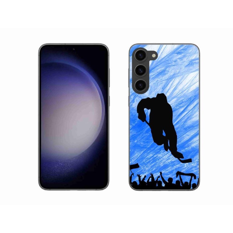 Gelový kryt mmCase na mobil Samsung Galaxy S23+ 5G - hokejový hráč