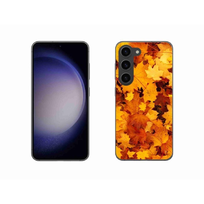 Gelový kryt mmCase na mobil Samsung Galaxy S23 5G - javorové listy