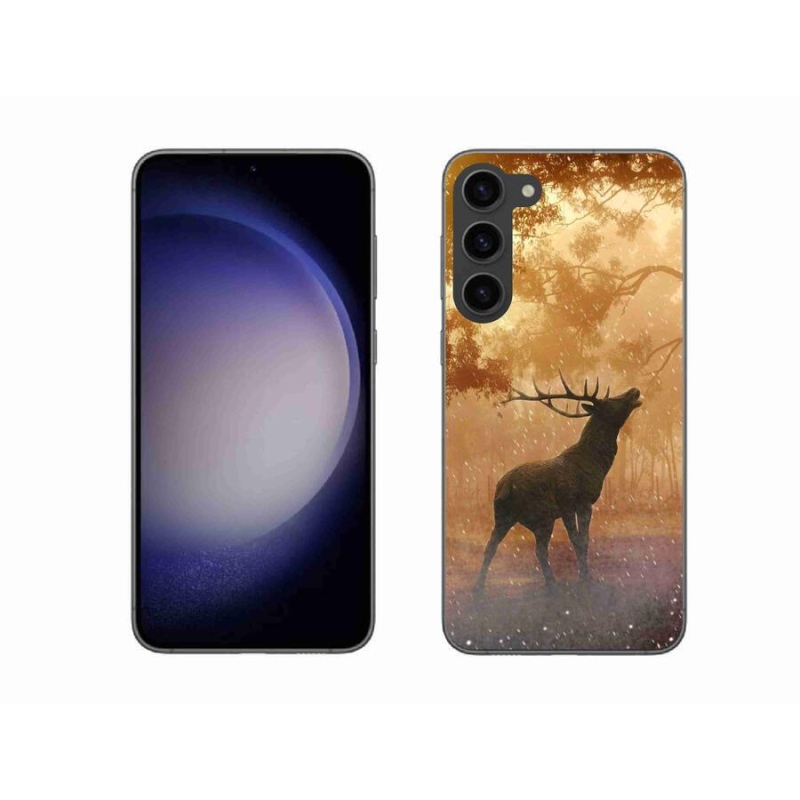 Gelový kryt mmCase na mobil Samsung Galaxy S23+ 5G - jelen v říji