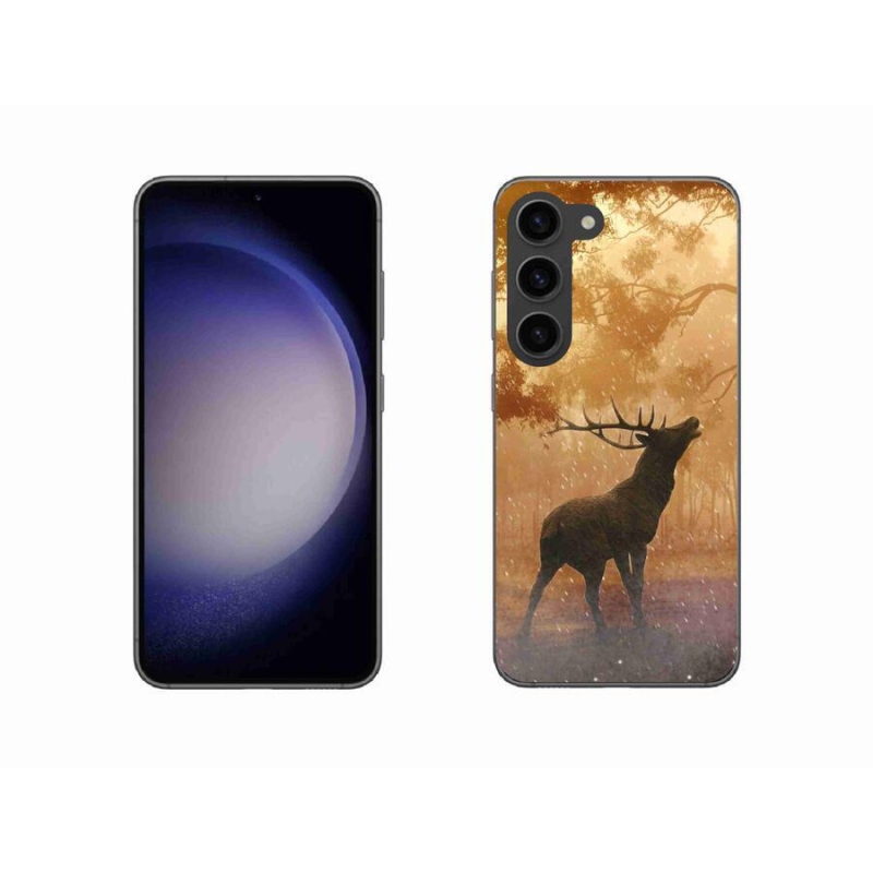 Gelový kryt mmCase na mobil Samsung Galaxy S23 5G - jelen v říji