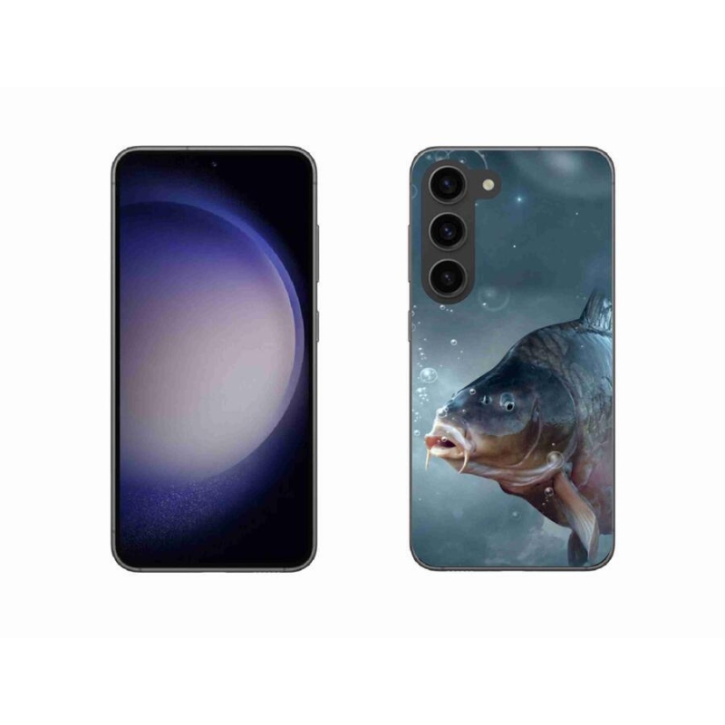 Gelový kryt mmCase na mobil Samsung Galaxy S23 5G - kapr a bublinky
