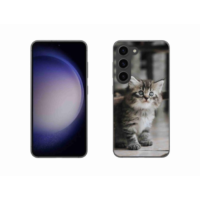 Gelový kryt mmCase na mobil Samsung Galaxy S23 5G - koťátko