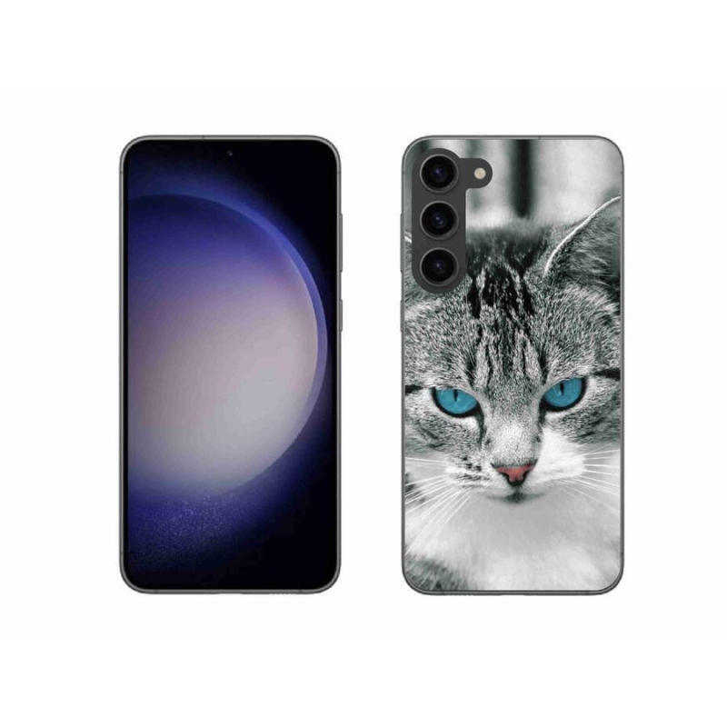 Gelový kryt mmCase na mobil Samsung Galaxy S23+ 5G - kočičí pohled 1