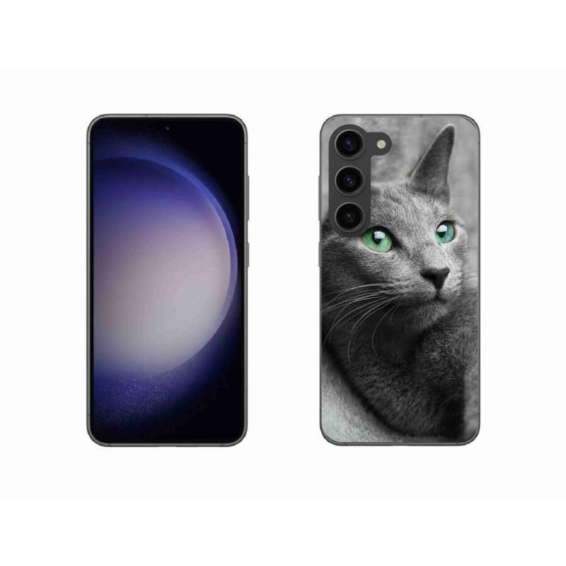 Gelový kryt mmCase na mobil Samsung Galaxy S23 5G - kočka 2