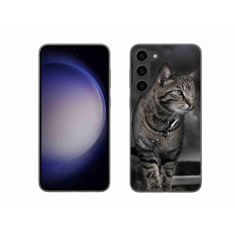 Gelový kryt mmCase na mobil Samsung Galaxy S23+ 5G - kočka