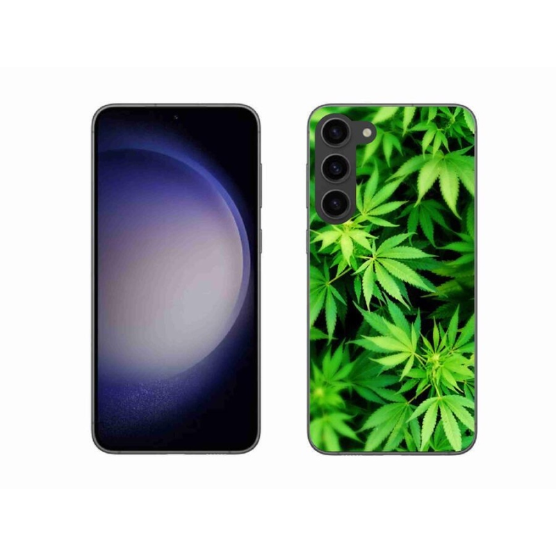 Gelový kryt mmCase na mobil Samsung Galaxy S23+ 5G - konopí 3