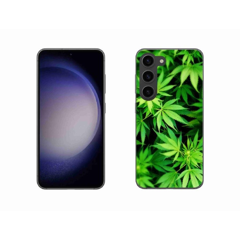 Gelový kryt mmCase na mobil Samsung Galaxy S23 5G - konopí 3