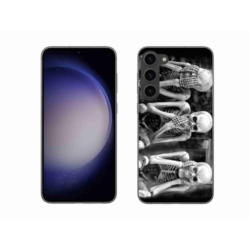 Gelový kryt mmCase na mobil Samsung Galaxy S23+ 5G - kostlivci