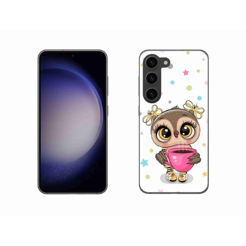 Gelový kryt mmCase na mobil Samsung Galaxy S23 5G - kreslená sovička