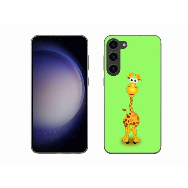 Gelový kryt mmCase na mobil Samsung Galaxy S23+ 5G - kreslená žirafa