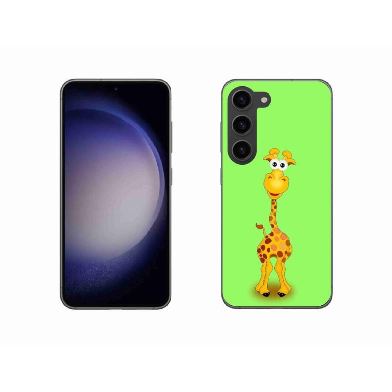 Gelový kryt mmCase na mobil Samsung Galaxy S23 5G - kreslená žirafa