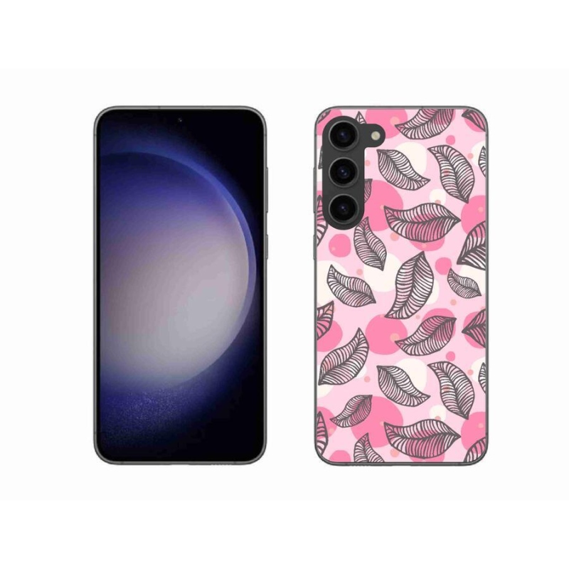 Gelový kryt mmCase na mobil Samsung Galaxy S23+ 5G - kreslené padající listy