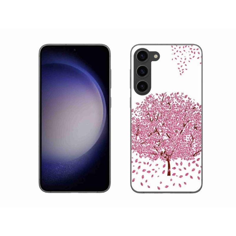 Gelový kryt mmCase na mobil Samsung Galaxy S23+ 5G - kreslený strom s listy