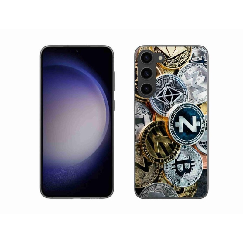 Gelový kryt mmCase na mobil Samsung Galaxy S23+ 5G - kryptoměny