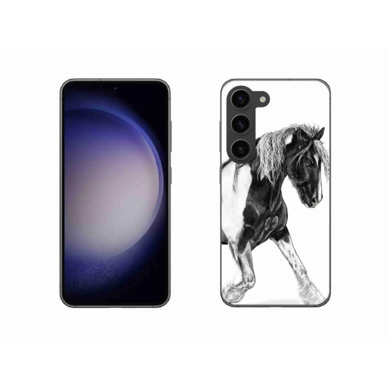Gelový kryt mmCase na mobil Samsung Galaxy S23 5G - kůň