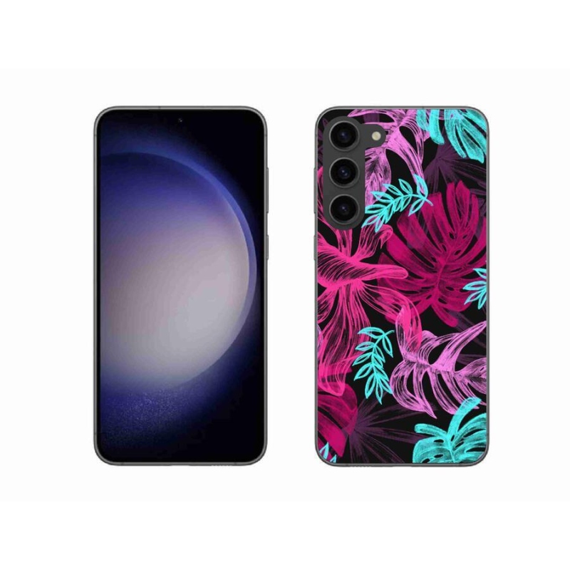 Gelový kryt mmCase na mobil Samsung Galaxy S23+ 5G - květiny 1