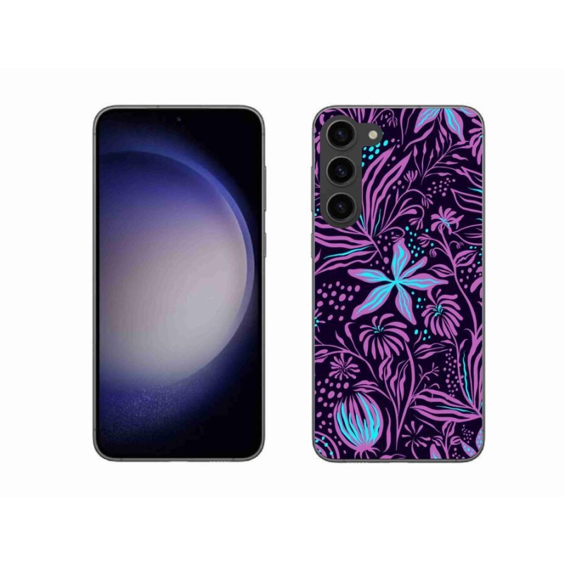 Gelový kryt mmCase na mobil Samsung Galaxy S23+ 5G - květiny 2