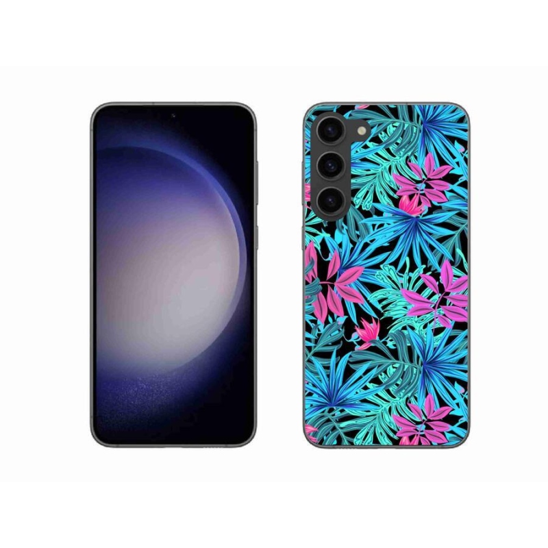 Gelový kryt mmCase na mobil Samsung Galaxy S23+ 5G - květiny 3