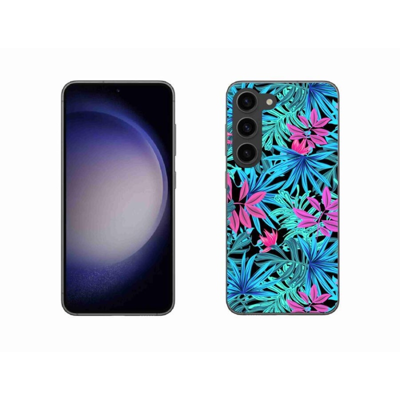 Gelový kryt mmCase na mobil Samsung Galaxy S23 5G - květiny 3