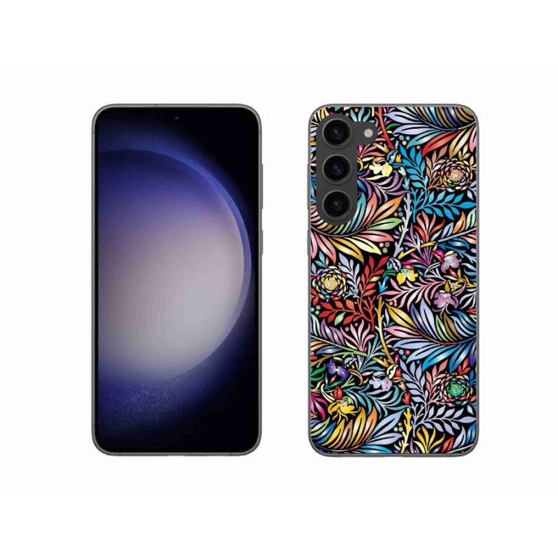 Gelový kryt mmCase na mobil Samsung Galaxy S23+ 5G - květiny 5