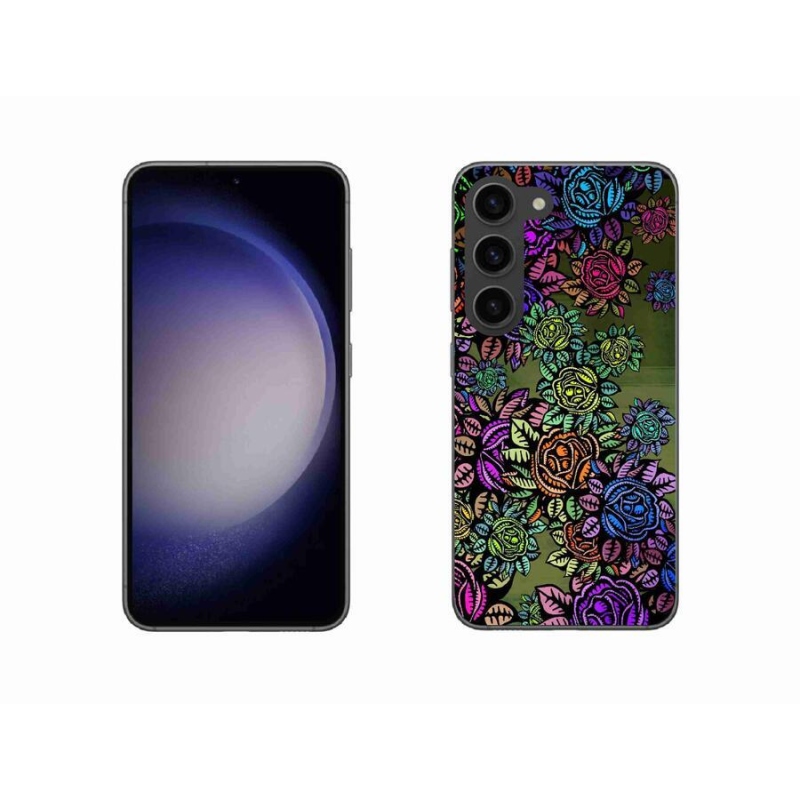 Gelový kryt mmCase na mobil Samsung Galaxy S23 5G - květiny 6