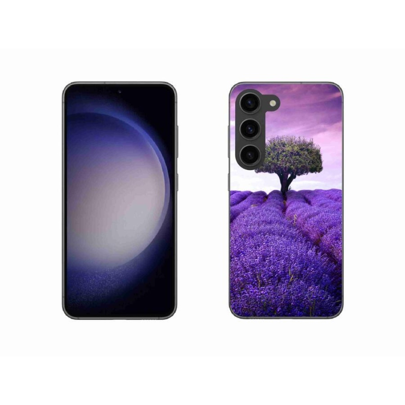 Gelový kryt mmCase na mobil Samsung Galaxy S23 5G - levandulová louka