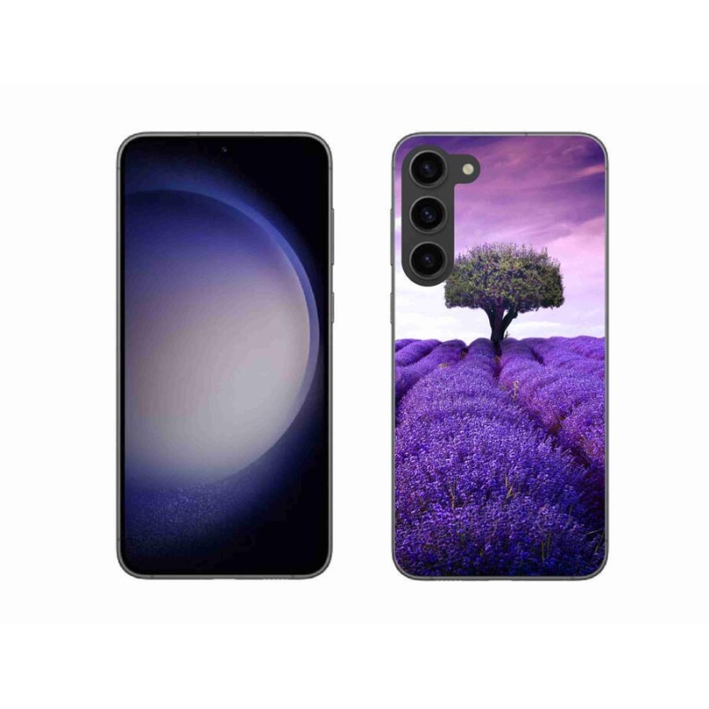 Gelový kryt mmCase na mobil Samsung Galaxy S23+ 5G - levandulová louka