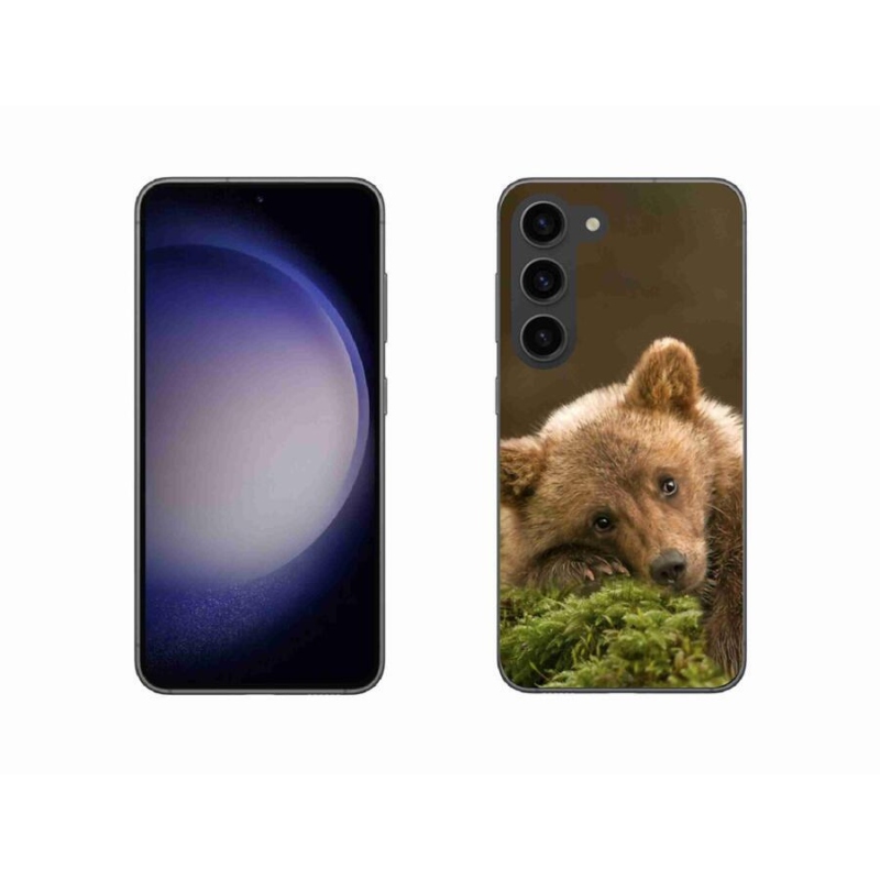 Gelový kryt mmCase na mobil Samsung Galaxy S23 5G - medvěd