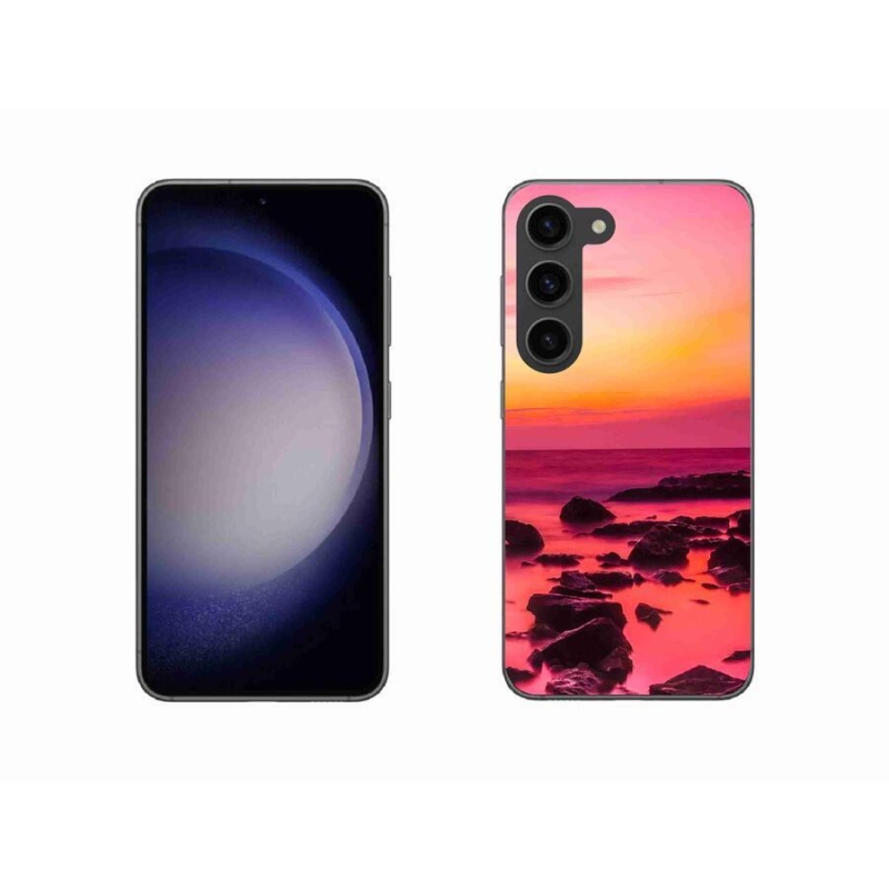 Gelový kryt mmCase na mobil Samsung Galaxy S23 5G - moře a záře