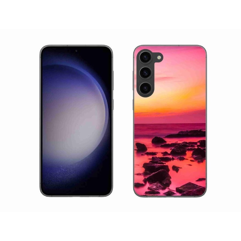 Gelový kryt mmCase na mobil Samsung Galaxy S23+ 5G - moře a záře