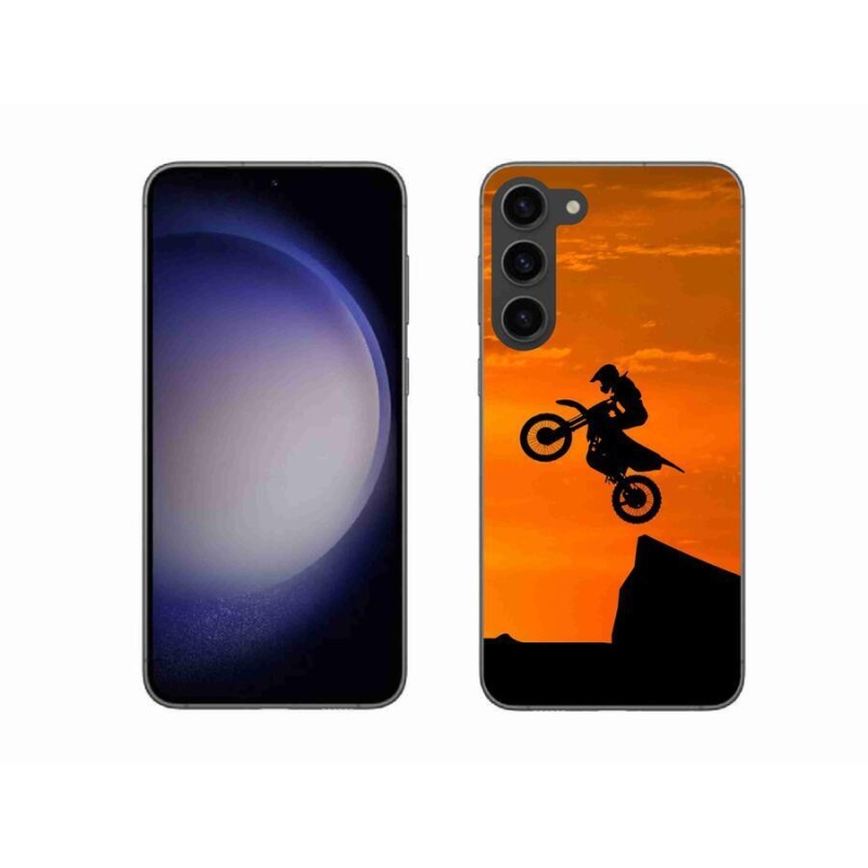 Gelový kryt mmCase na mobil Samsung Galaxy S23+ 5G - motocross