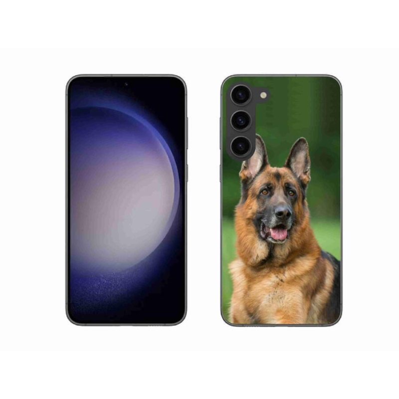 Gelový kryt mmCase na mobil Samsung Galaxy S23+ 5G - německý ovčák
