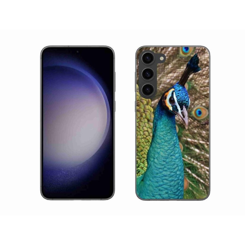 Gelový kryt mmCase na mobil Samsung Galaxy S23+ 5G - páv