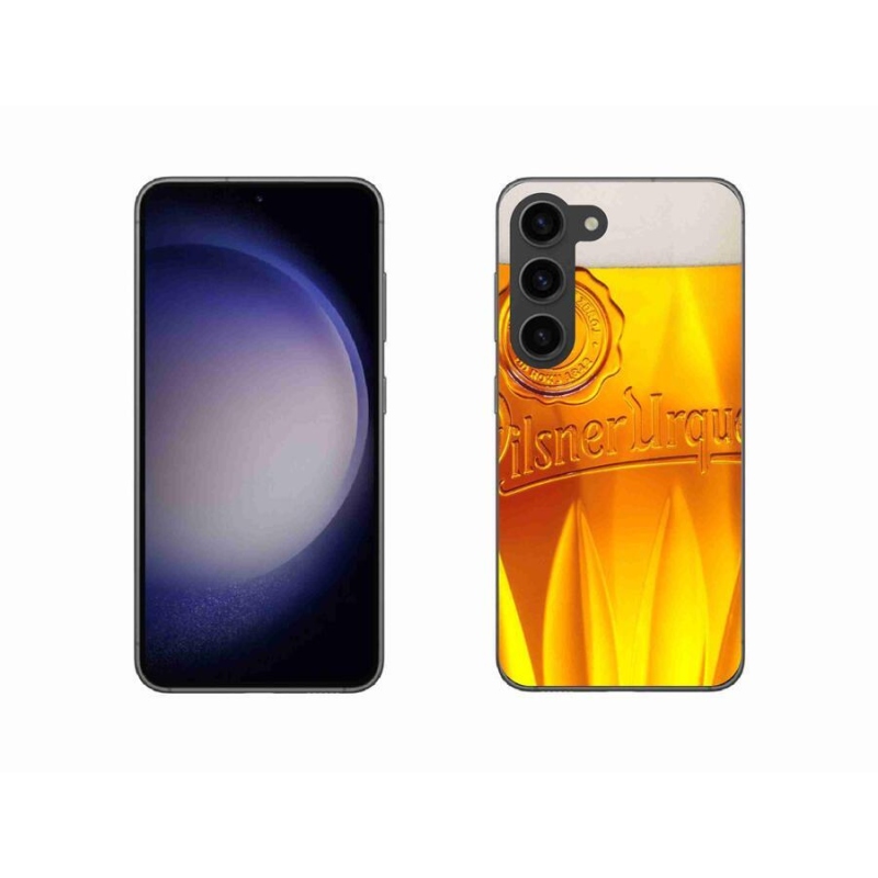 Gelový kryt mmCase na mobil Samsung Galaxy S23 5G - pivo