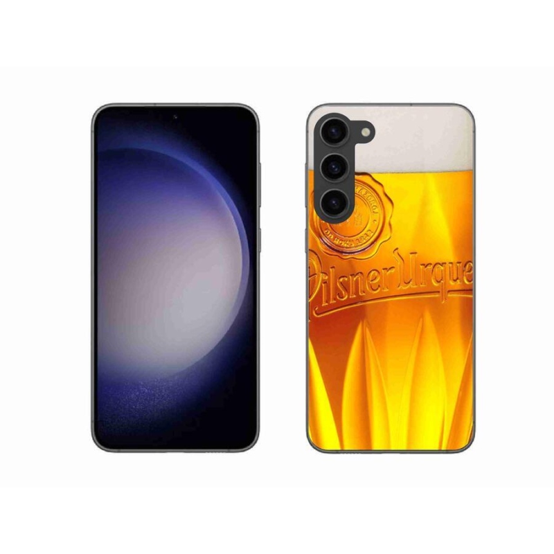 Gelový kryt mmCase na mobil Samsung Galaxy S23+ 5G - pivo