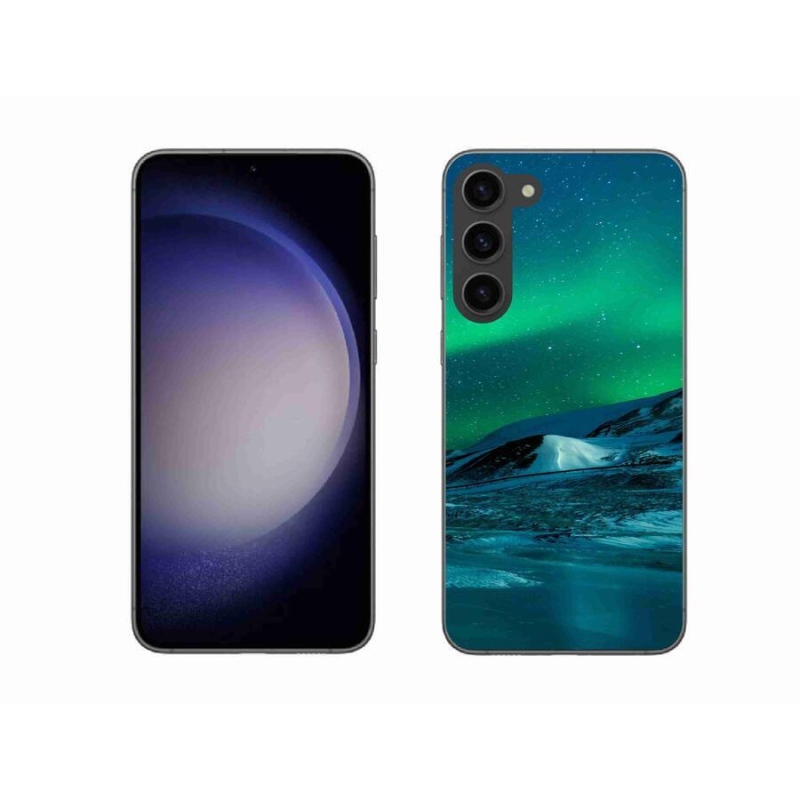 Gelový kryt mmCase na mobil Samsung Galaxy S23+ 5G - polární záře