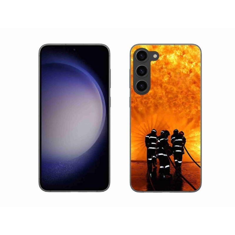 Gelový kryt mmCase na mobil Samsung Galaxy S23+ 5G - požár