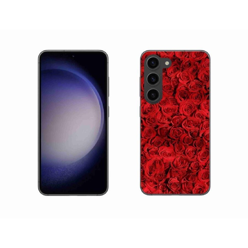 Gelový kryt mmCase na mobil Samsung Galaxy S23 5G - růže