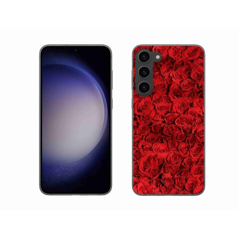 Gelový kryt mmCase na mobil Samsung Galaxy S23+ 5G - růže