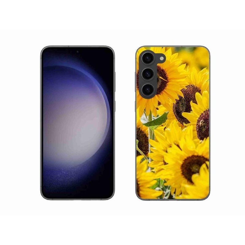 Gelový kryt mmCase na mobil Samsung Galaxy S23+ 5G - slunečnice