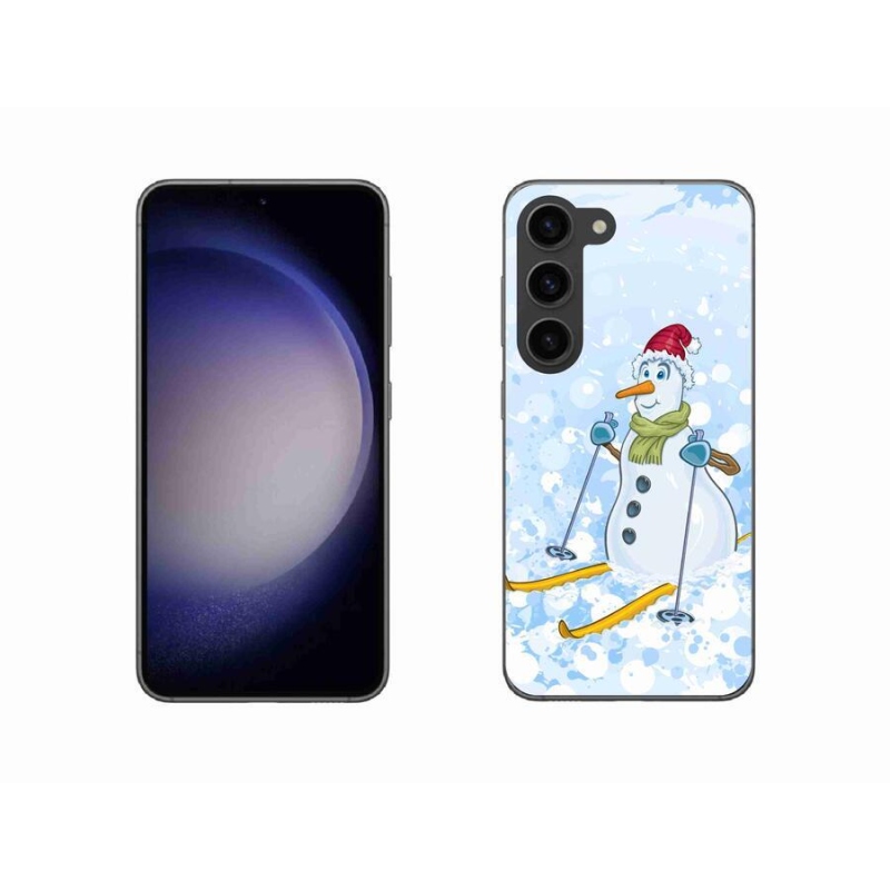 Gelový kryt mmCase na mobil Samsung Galaxy S23 5G - sněhulák