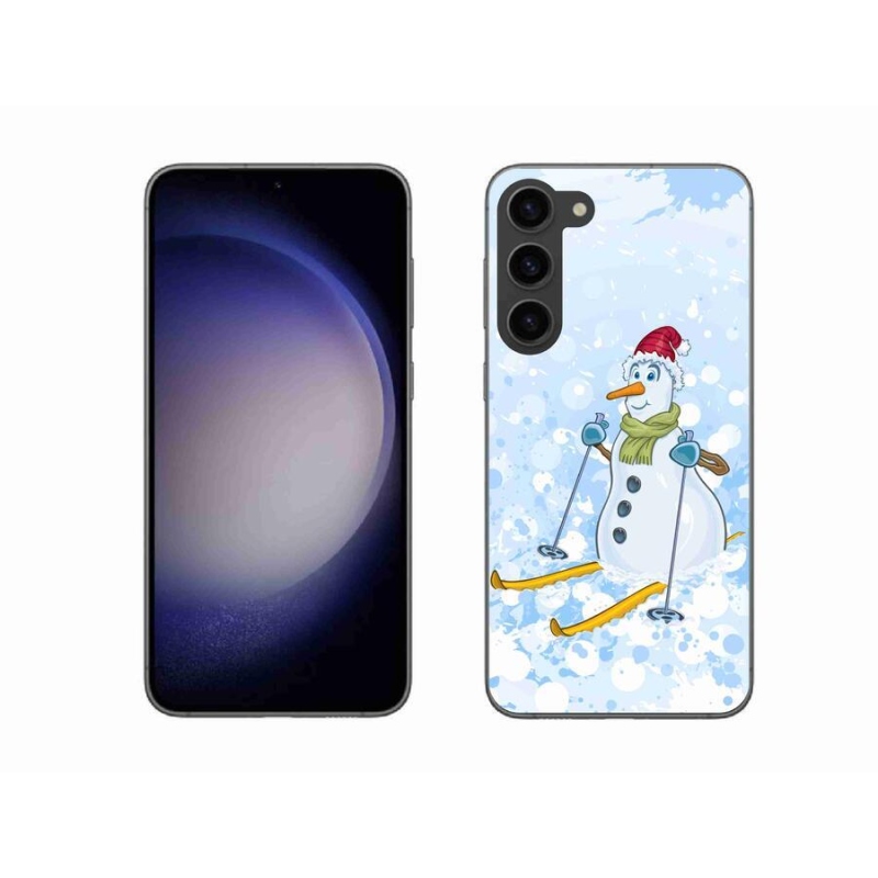 Gelový kryt mmCase na mobil Samsung Galaxy S23+ 5G - sněhulák