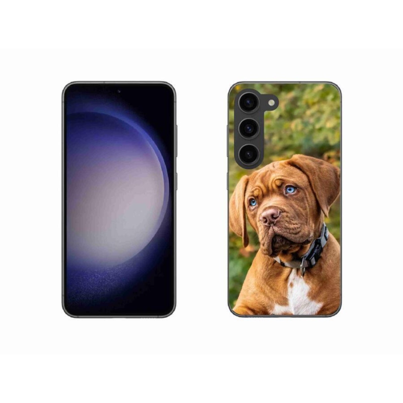 Gelový kryt mmCase na mobil Samsung Galaxy S23 5G - štěně