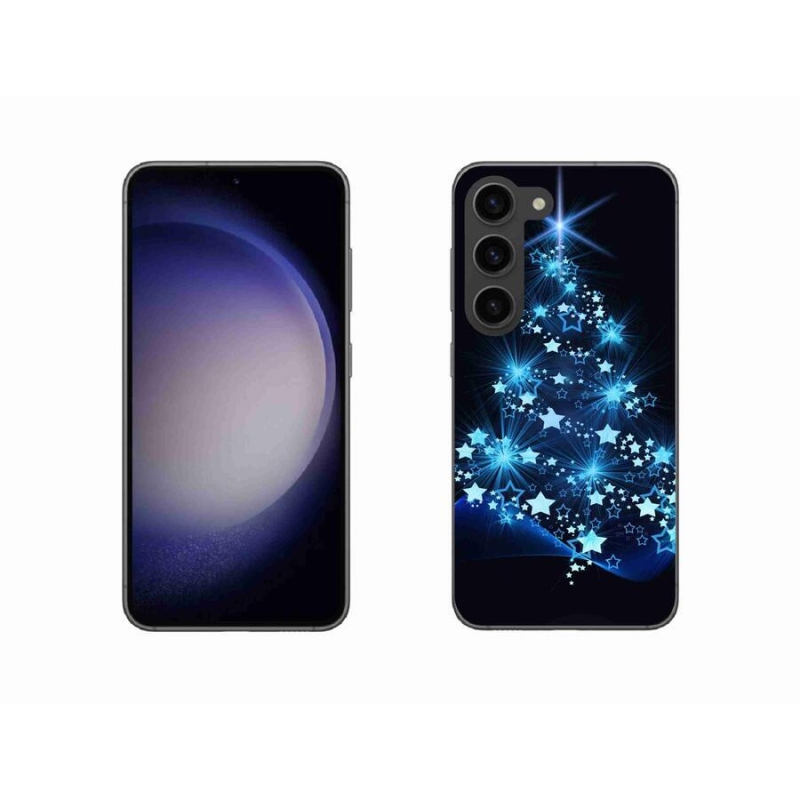 Gelový kryt mmCase na mobil Samsung Galaxy S23 5G - vánoční stromek