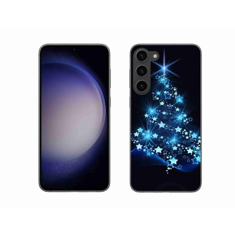Gelový kryt mmCase na mobil Samsung Galaxy S23+ 5G - vánoční stromek