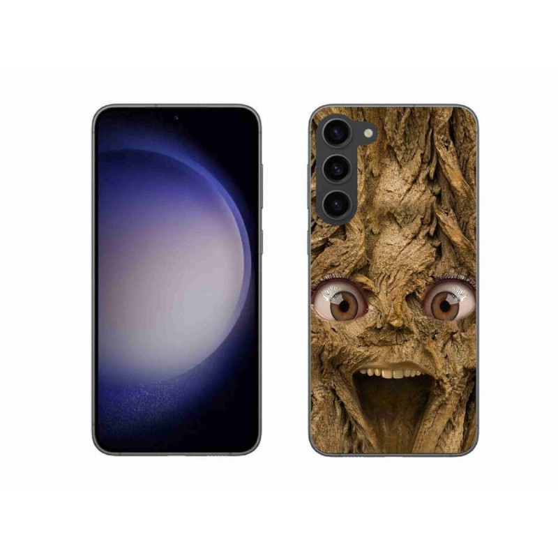 Gelový kryt mmCase na mobil Samsung Galaxy S23+ 5G - veselý strom s očima