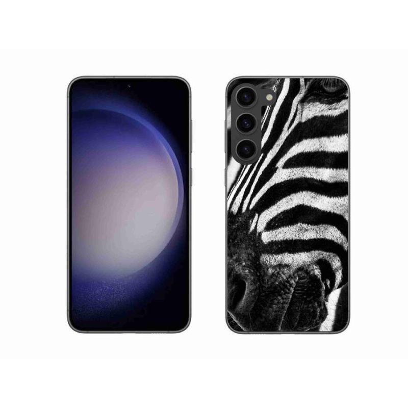 Gelový kryt mmCase na mobil Samsung Galaxy S23+ 5G - zebra