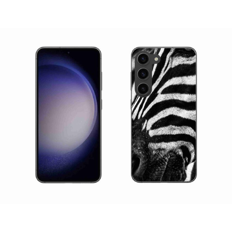 Gelový kryt mmCase na mobil Samsung Galaxy S23 5G - zebra