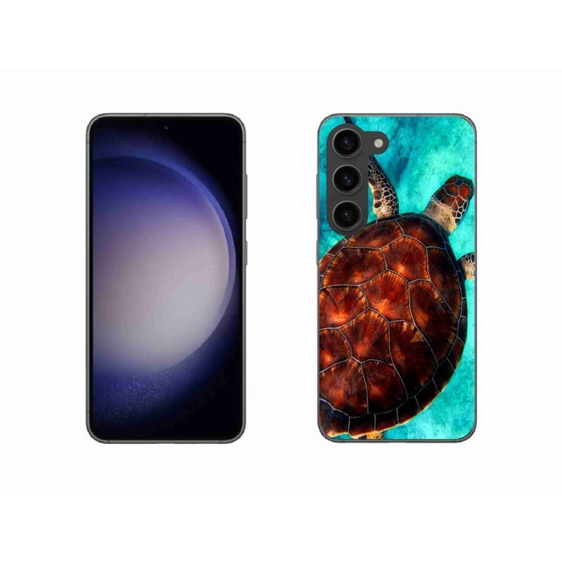 Gelový kryt mmCase na mobil Samsung Galaxy S23 5G - želva