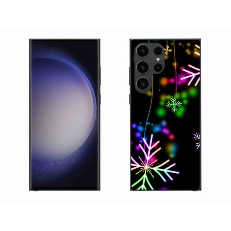 Gelový kryt mmCase na mobil Samsung Galaxy S23 Ultra 5G - barevné vločky